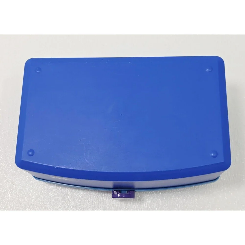 Vintage Caboodles Cosmetic Carry Case Organizer 2760 Blue Green Purple W/ Tray